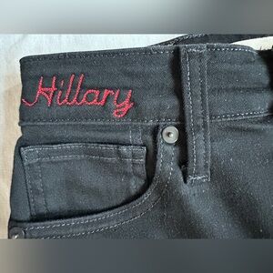 Madewell Hillary embroidered curvy high rise skinny Black Jeans 26